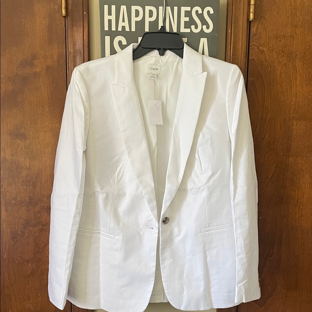 J. Crew Factory Women's White Blazer | Size 12